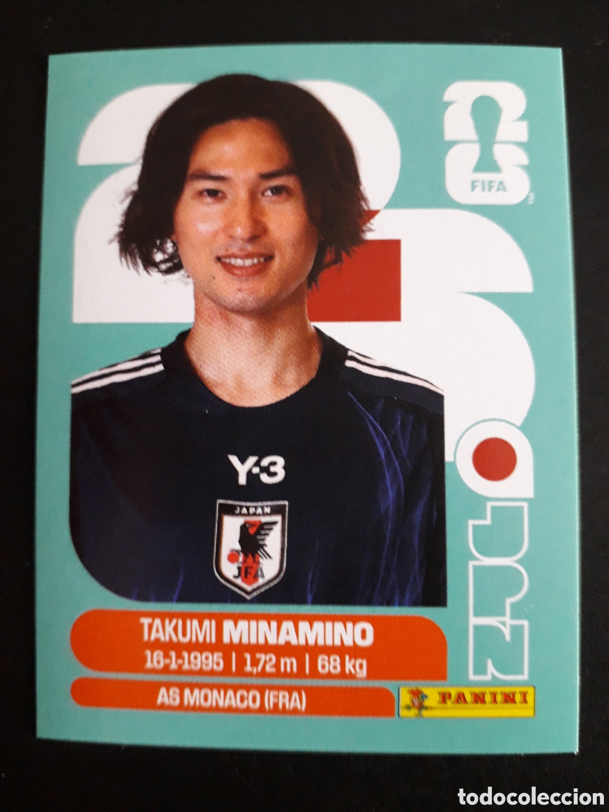 Cromos de f&uacute;tbol: MINAMINO JAP&Oacute;N JPN 16 MUNDIAL F&Uacute;TBOL 2026 FIFA WORLD CUP PANINI SIN PEGAR PEDIDO M&Iacute;NIMO 3&euro;