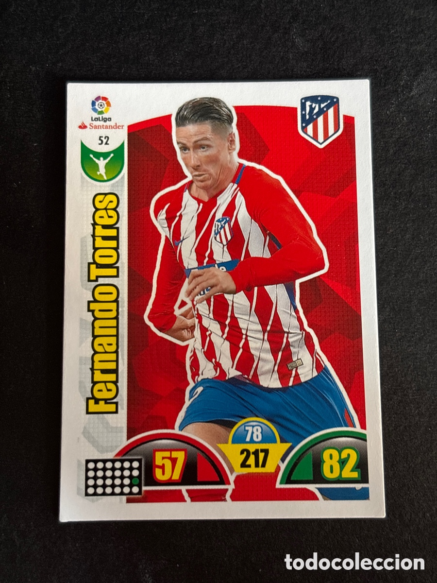 Football Stickers: ADRENALYN XL 2017 2018 17 18 FERNANDO TORRES 52 ATLETICO DE MADRID H3