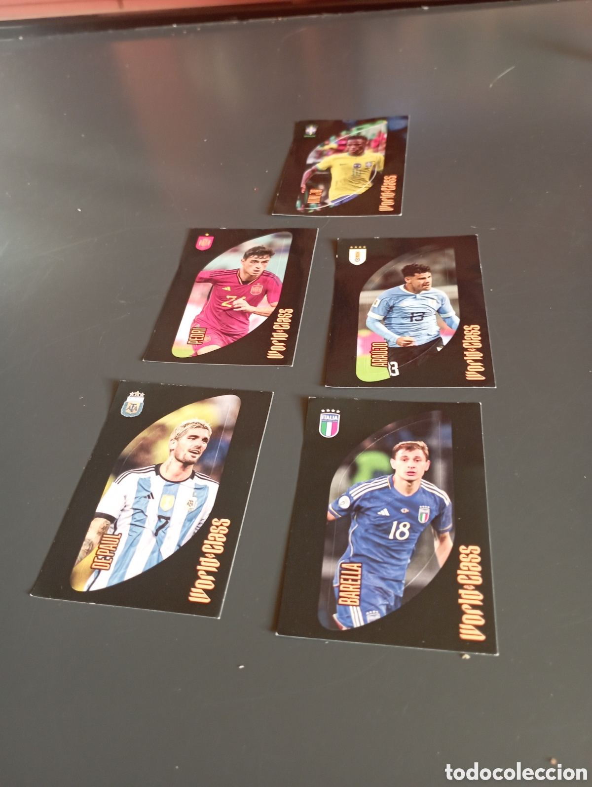 Football Stickers: Mini lote 5 cromos world class 2024