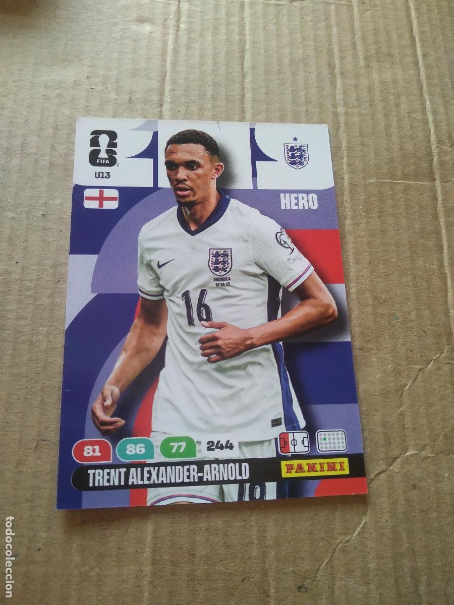 Football Stickers: U13 ALEXANDER-ARNOLD INGLATERRA UPGRADE UPDATE CROMO FUTBOL PANINI ADRENALYN MUNDIAL 2026 WORLD CUP