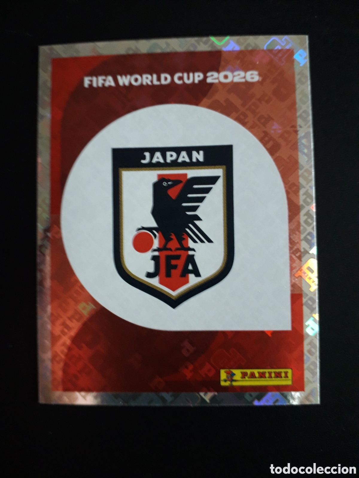 Football Stickers: ESCUDO JAP&Oacute;N JPN 1 MUNDIAL F&Uacute;TBOL 2026 FIFA WORLD CUP PANINI SIN PEGAR PEDIDO M&Iacute;NIMO 3&euro;