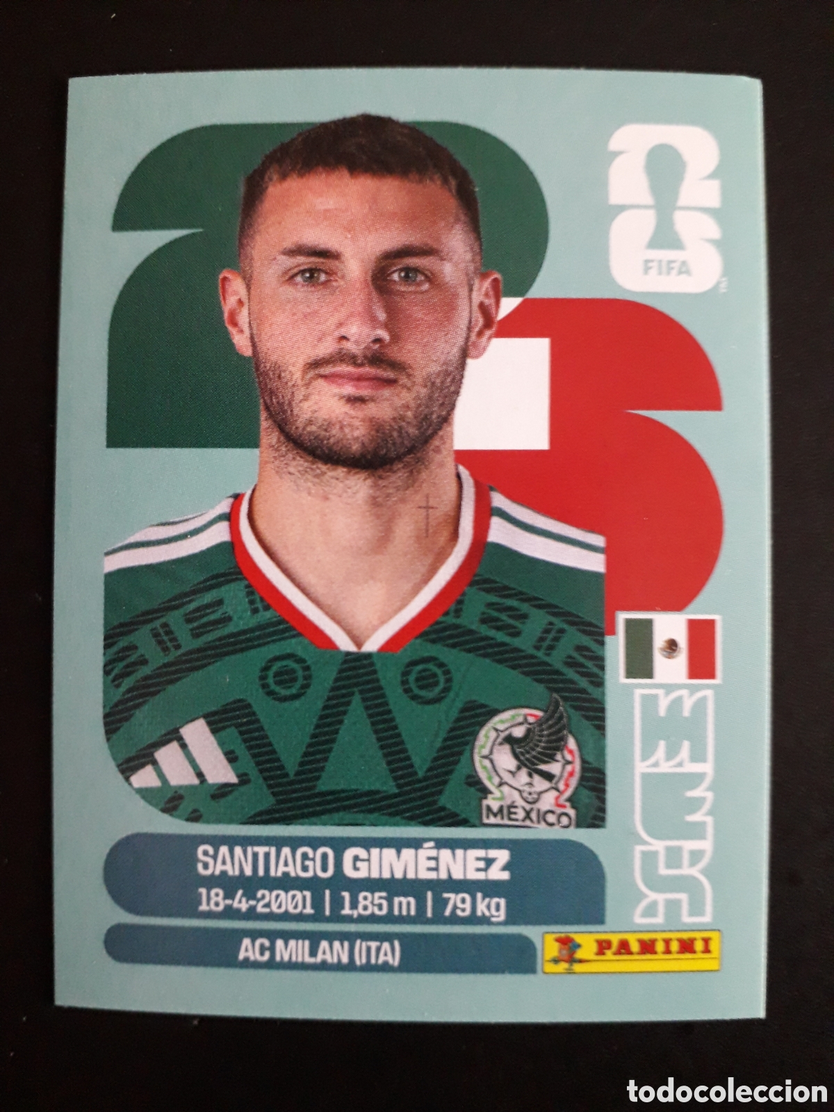 Figurine di Calcio: GIM&Eacute;NEZ M&Eacute;XICO MEX 16 MUNDIAL F&Uacute;TBOL 2026 FIFA WORLD CUP PANINI SIN PEGAR PEDIDO M&Iacute;NIMO 3&euro;