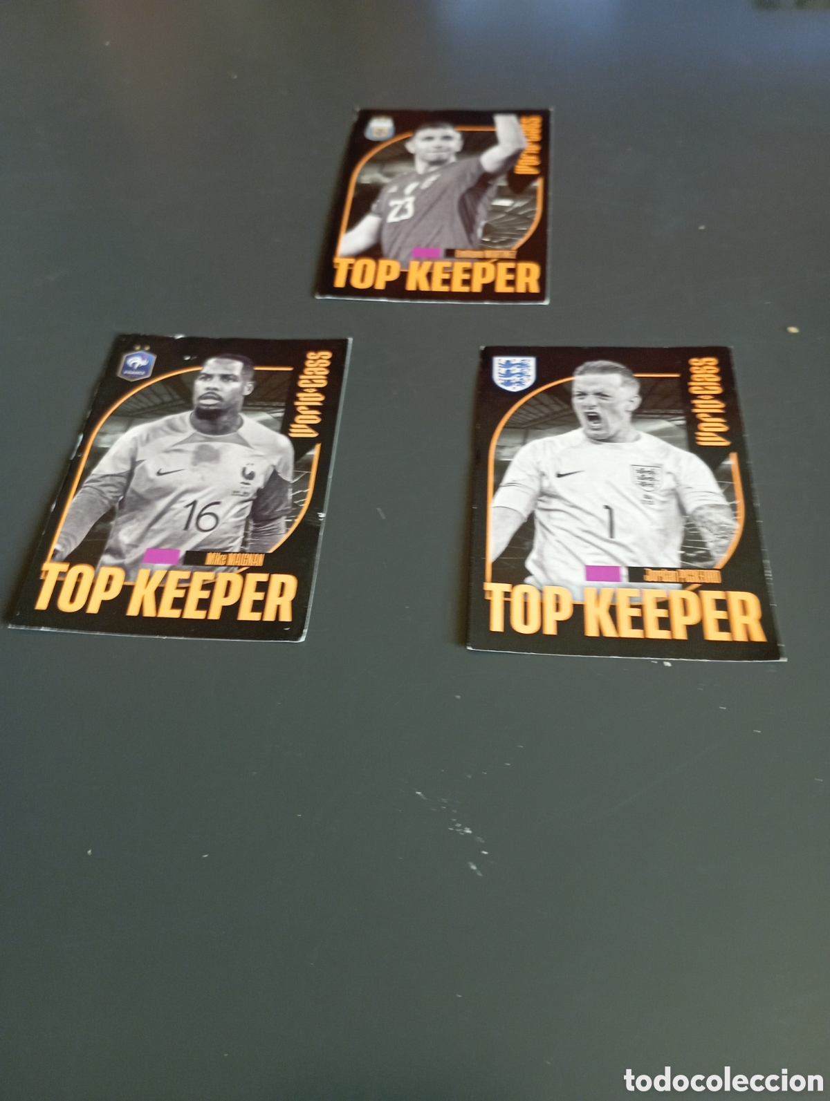 Figurine di Calcio: Mini lote 3 cromos top keeper world class 2024