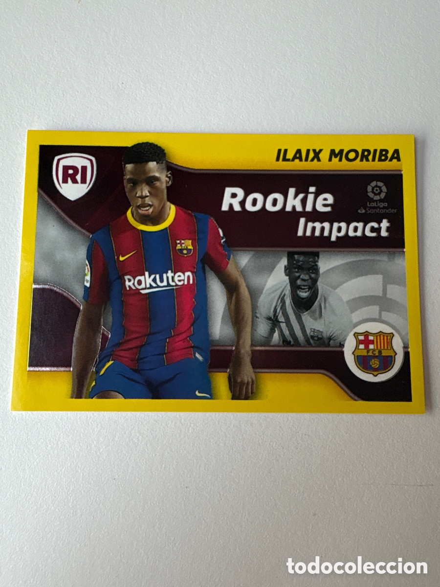 Figurine di Calcio: Carta Ilaix Moriba Rookie Impact 4 Bar&ccedil;a Liga Este 2021-22