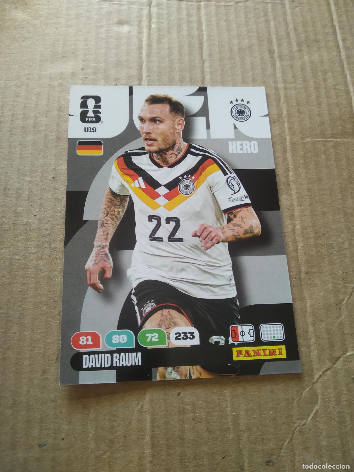 Figurine di Calcio: U19 DAVID RAUM ALEMANIA UPGRADE UPDATE CROMO FUTBOL PANINI ADRENALYN MUNDIAL 2026 WORLD CUP