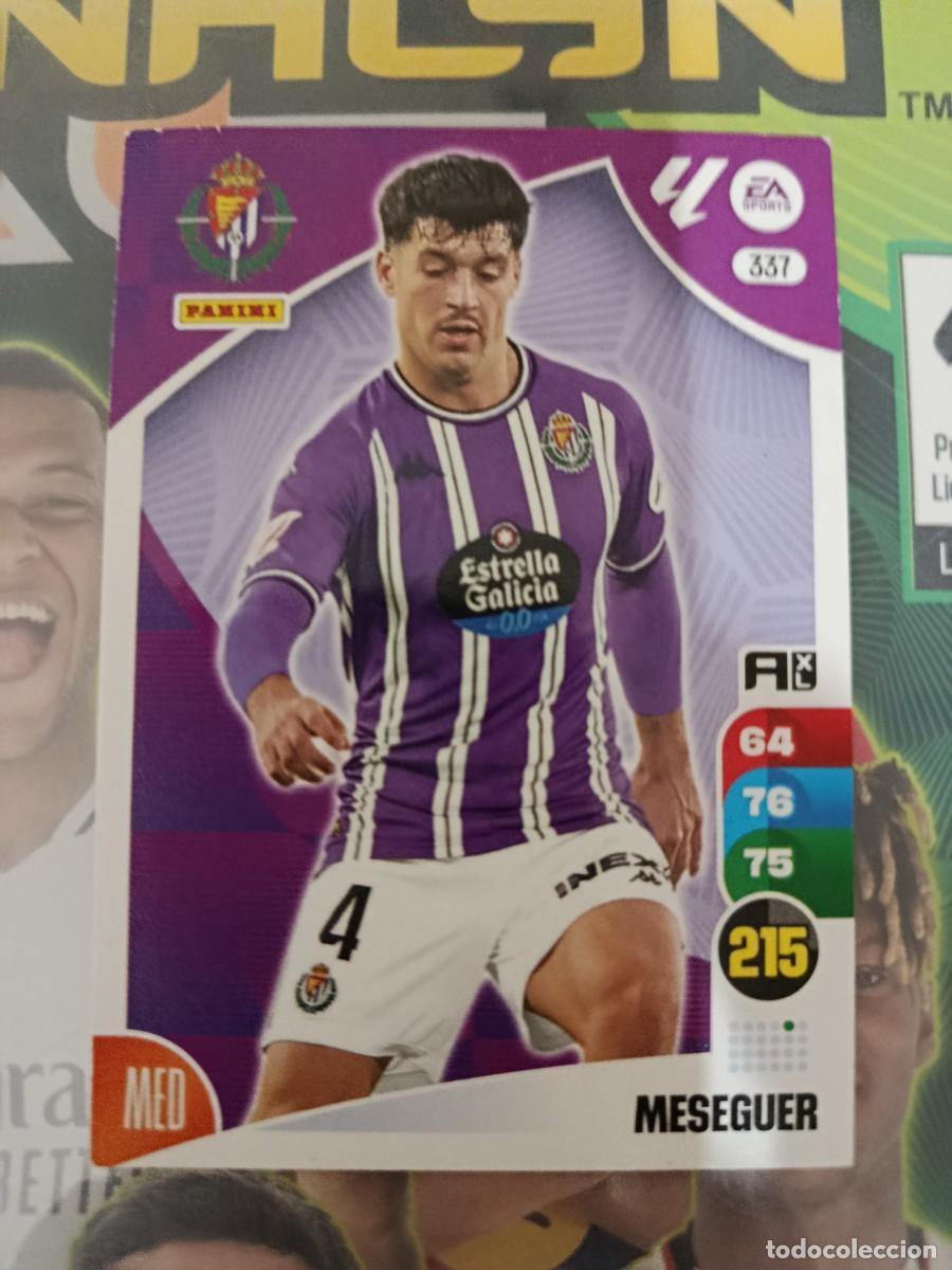 Cromos de f&uacute;tbol: Adrenalyn 24/25. 337- Meseguer. Real Valladolid.