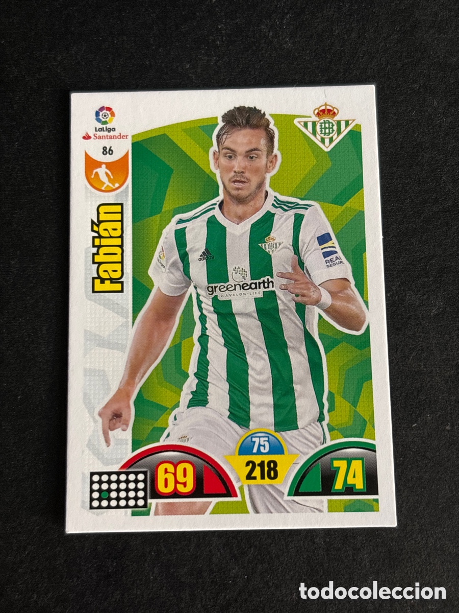 Cartes &agrave; collectionner de Football: N&ordm; 86 Fabi&aacute;n Real Betis Adrenalyn XL 17 18