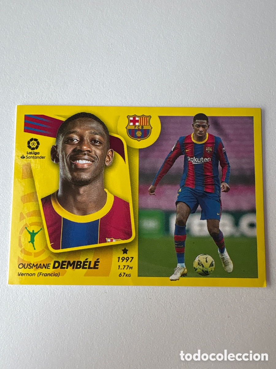 Cromos de Futebol: Carta Demb&eacute;l&eacute; 20A Bar&ccedil;a Liga Este 2021-22