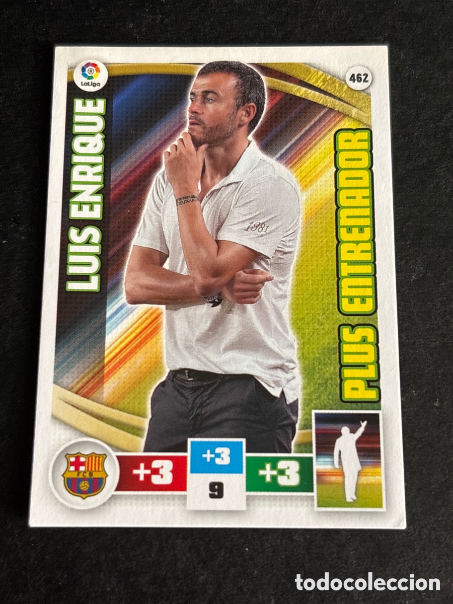 Football Stickers: LUIS ENRIQUE N&ordm; 462 / PLUS ENTRENADOR (F.C. BARCELONA) ADRENALYN XL 2015 2016 PANINI 15 16 CROMO LFP