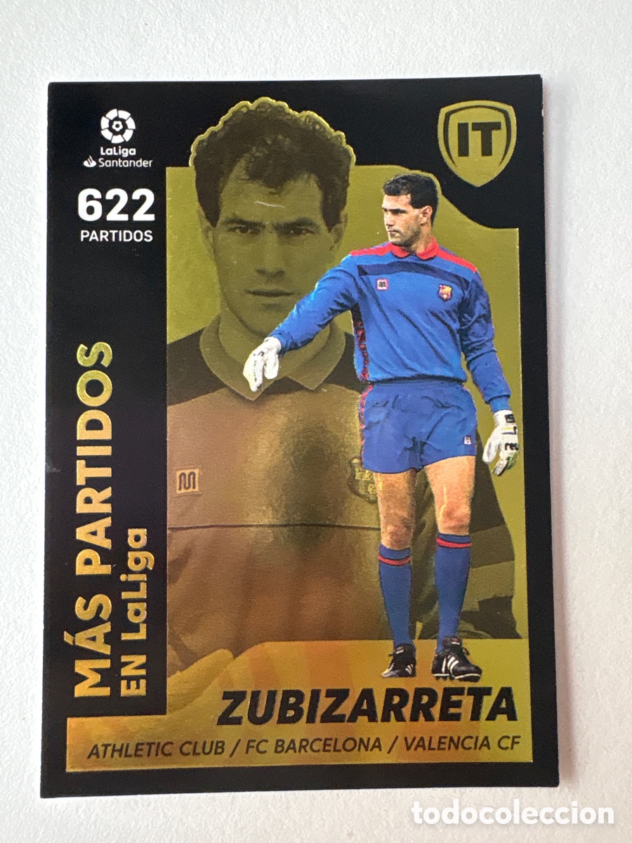 Football Stickers: Carta Zubizarreta M&aacute;s Partidos en LaLiga 2 Bar&ccedil;a Liga Este 2021-22