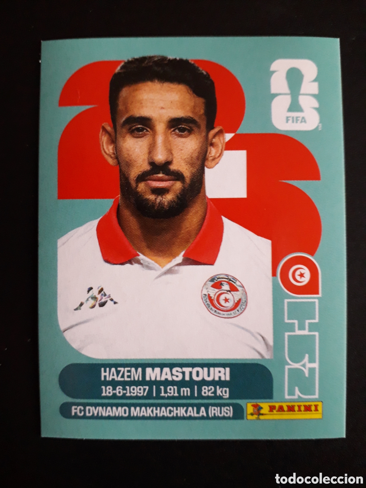 Football Stickers: MASTOURI T&Uacute;NEZ TUN 17 MUNDIAL F&Uacute;TBOL 2026 FIFA WORLD CUP PANINI SIN PEGAR PEDIDO M&Iacute;NIMO 3&euro;