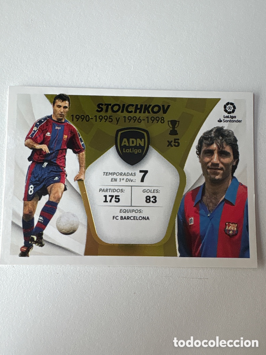 Football Stickers: Carta Stoichkov 28 ADN LaLiga Liga Este 2021-22