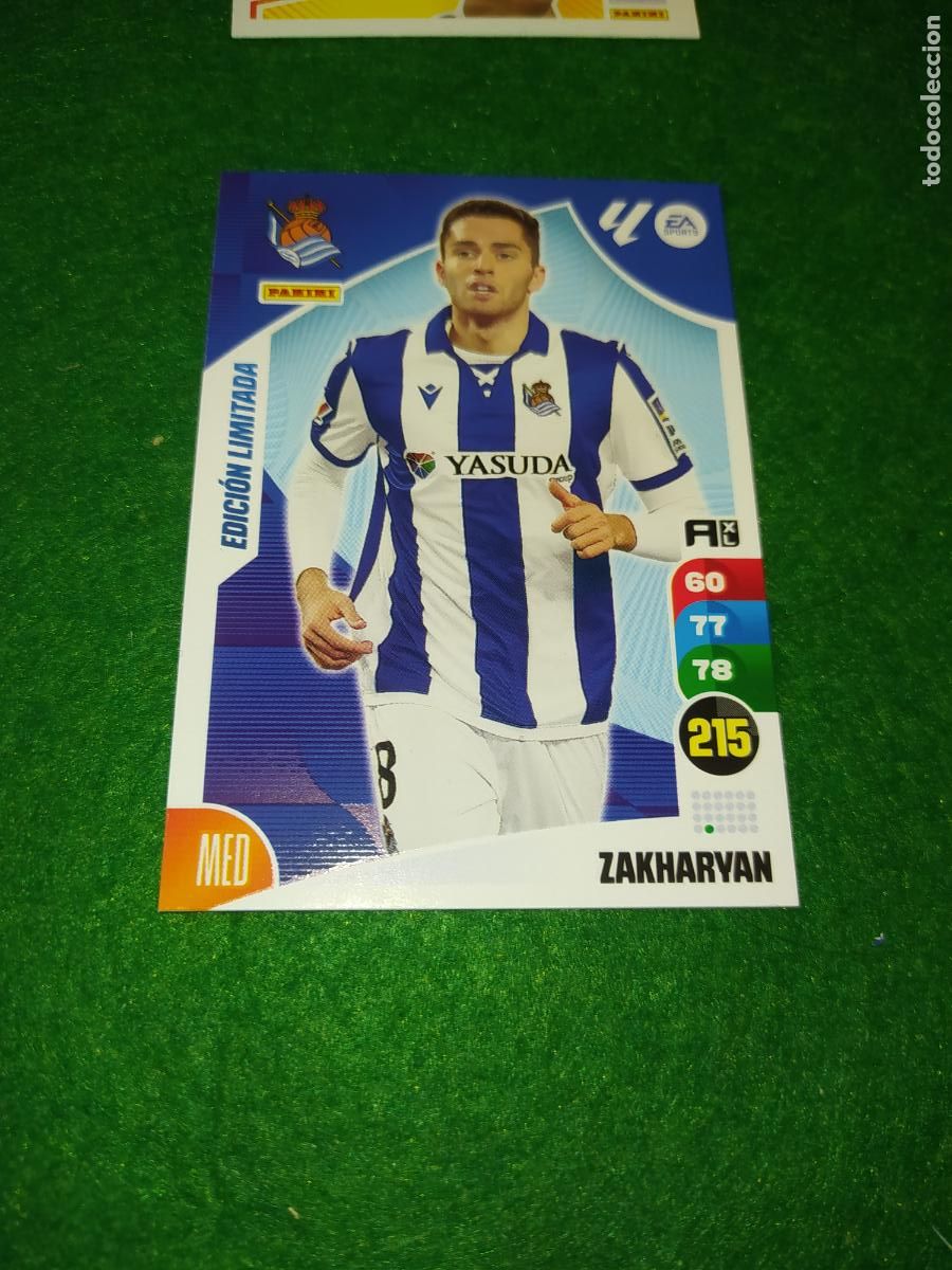 Cromos de f&uacute;tbol: EDICION LIMITADA ADRENALYN 2024 2025 ZAKHARYAN REAL SOCIEDAD