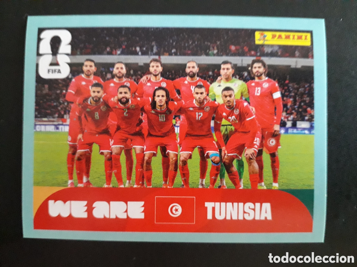 Cromos de f&uacute;tbol: EQUIPO T&Uacute;NEZ TUN 13 MUNDIAL F&Uacute;TBOL 2026 FIFA WORLD CUP PANINI SIN PEGAR PEDIDO M&Iacute;NIMO 3&euro;