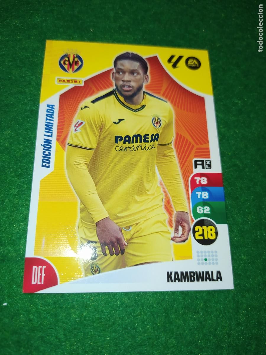 Fu&szlig;ball-Sticker: EDICION LIMITADA ADRENALYN 2024 2025 KAMBWALA VILLARREAL