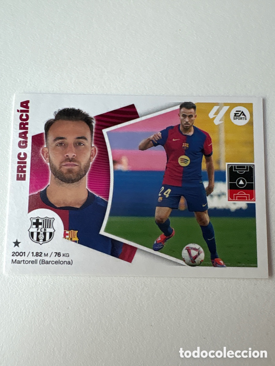 Fu&szlig;ball-Sticker: Carta Eric Garc&iacute;a 6bis Bar&ccedil;a Liga Este 2024-25
