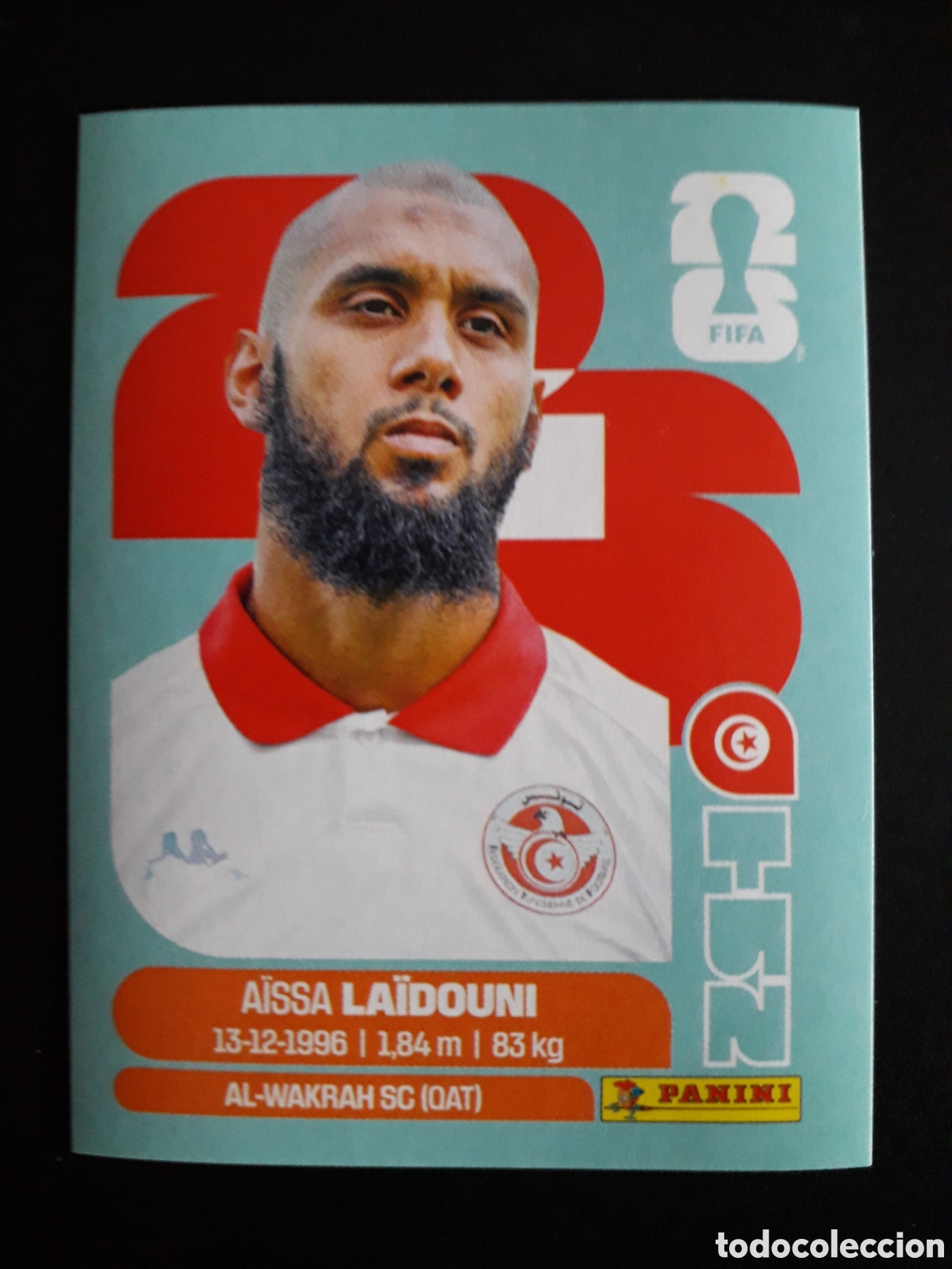 Fu&szlig;ball-Sticker: LA&Iuml;DOUNI T&Uacute;NEZ TUN 10 MUNDIAL F&Uacute;TBOL 2026 FIFA WORLD CUP PANINI SIN PEGAR PEDIDO M&Iacute;NIMO 3&euro;