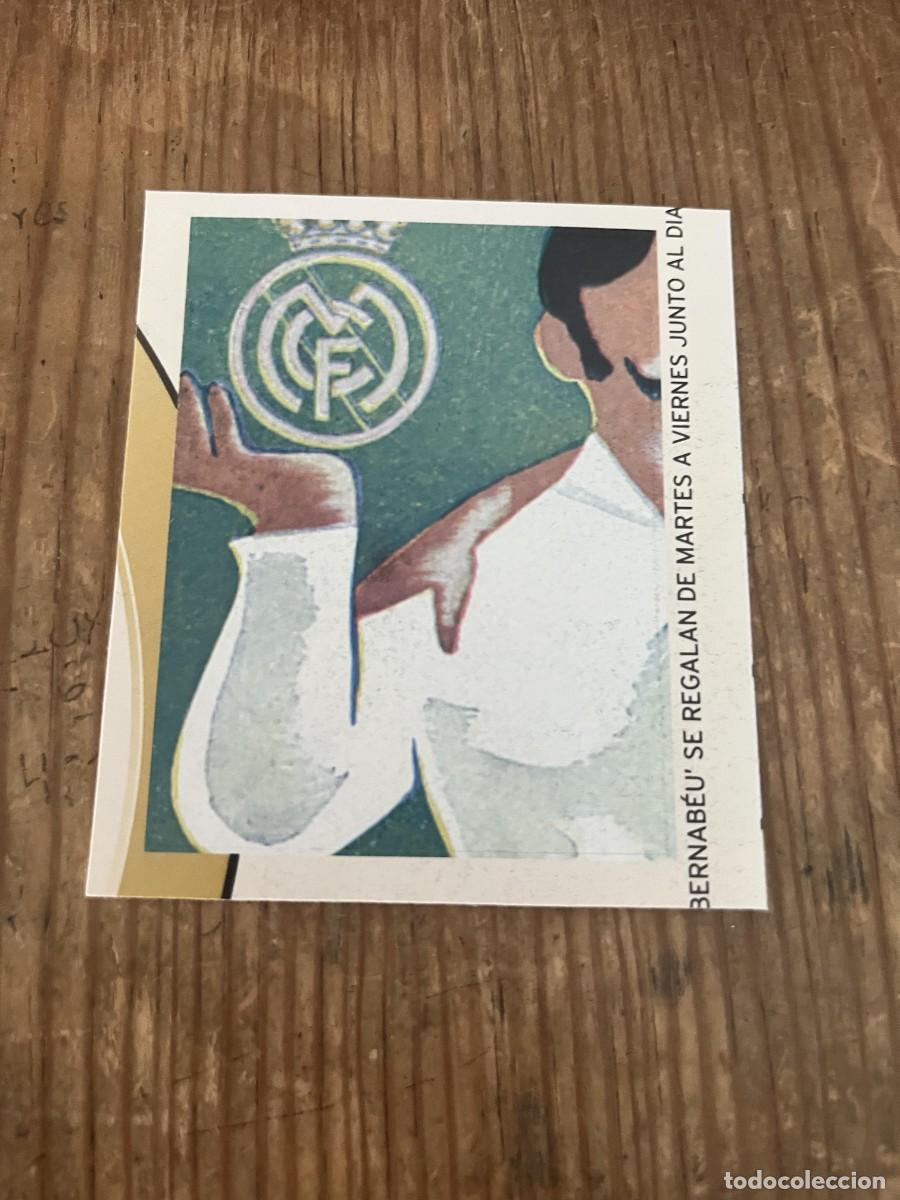 Fu&szlig;ball-Sticker: R32000 CROMO SIN PEGAR NUNCA PEGADO REAL MADRID # 32 CARTEL BODAS DE ORO 1902 1952