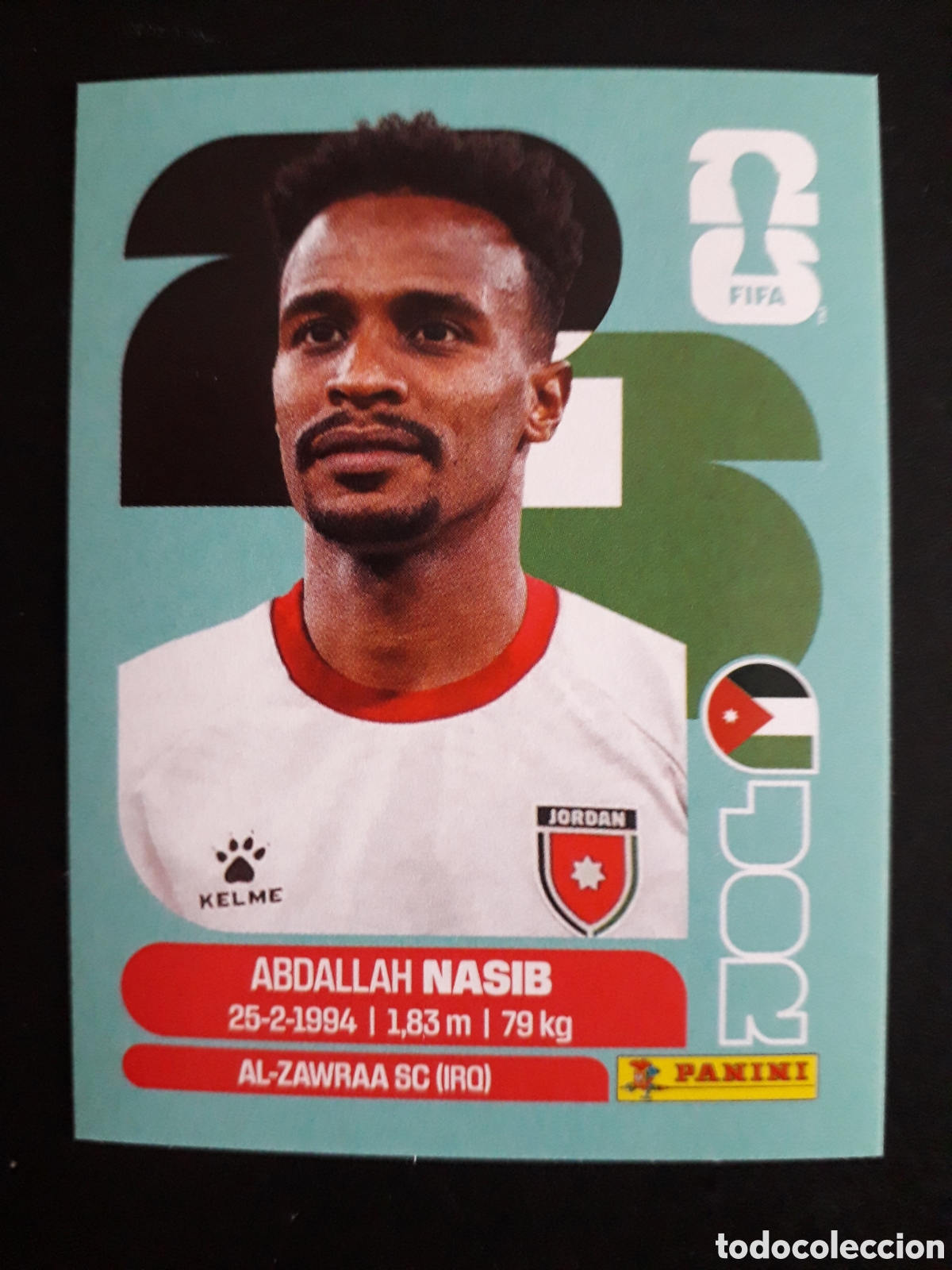 Fu&szlig;ball-Sticker: NASIB JORDANIA JOR 6 MUNDIAL F&Uacute;TBOL 2026 FIFA WORLD CUP PANINI SIN PEGAR PEDIDO M&Iacute;NIMO 3&euro;