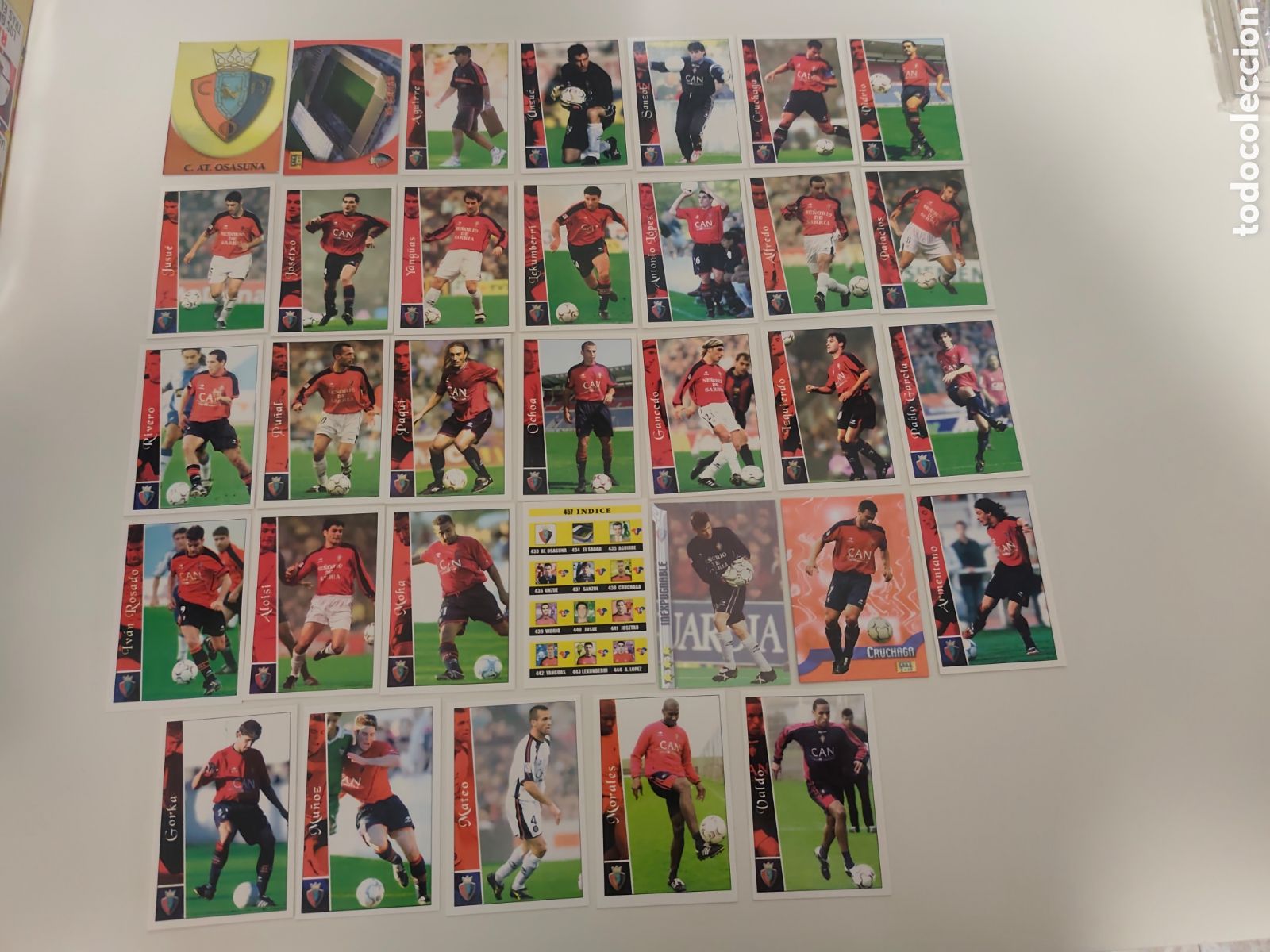 Fu&szlig;ball-Sticker: COMPLETO 33 CARDS OSASUNA MUNDICROMO 2002 2003 #