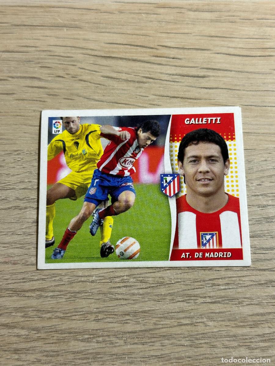 Fu&szlig;ball-Sticker: GALLETTI ATLETICO DE MADRID COLECCIONES ESTE LIGA 2006 2007 06 07 SIN PEGAR NUNCA PEGADO