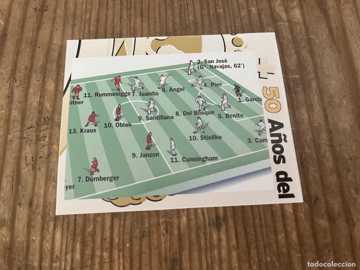Cromos de f&uacute;tbol: R32003 CROMO SIN PEGAR NUNCA PEGADO REAL MADRID # 156 BAYERN MUNCHEN ONCE ALINEACION LINE-UPS
