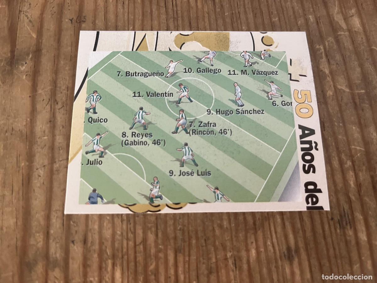 Cromos de f&uacute;tbol: R32009 CROMO SIN PEGAR NUNCA PEGADO REAL MADRID # 196 REAL MADRID BETIS ONCE ALINEACION LINE-UPS