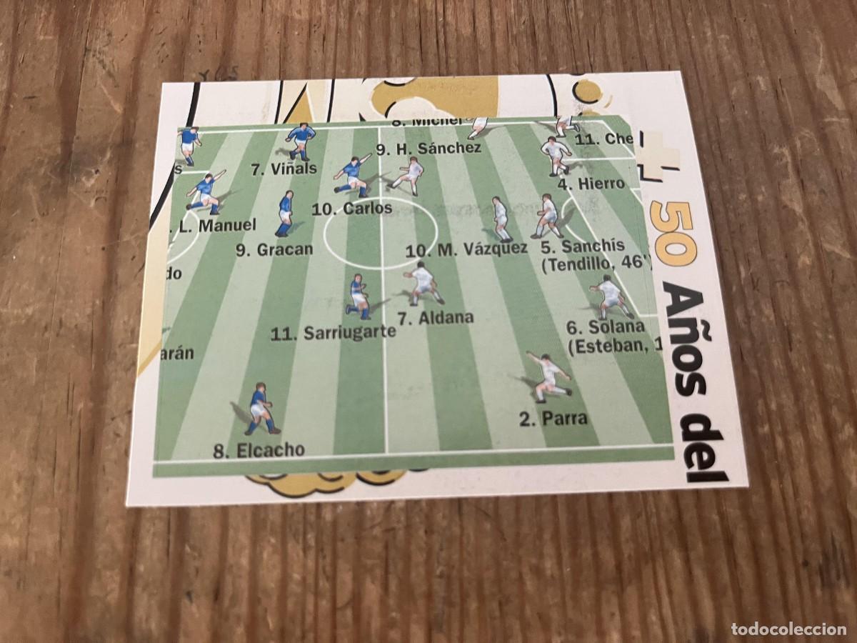Cromos de f&uacute;tbol: R32011 CROMO SIN PEGAR NUNCA PEGADO REAL MADRID # 204 REAL MADRID OVIEDO ONCE ALINEACION LINE-UPS