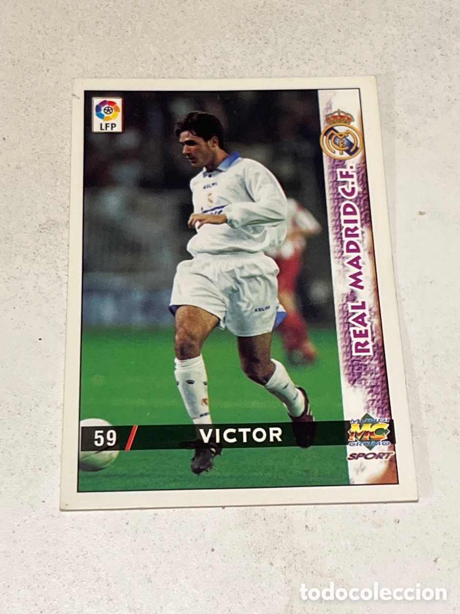 Cromos de f&uacute;tbol: Cromo Mundi Cromo Sport N&deg;59 Victor Real Madrid Liga 98-99