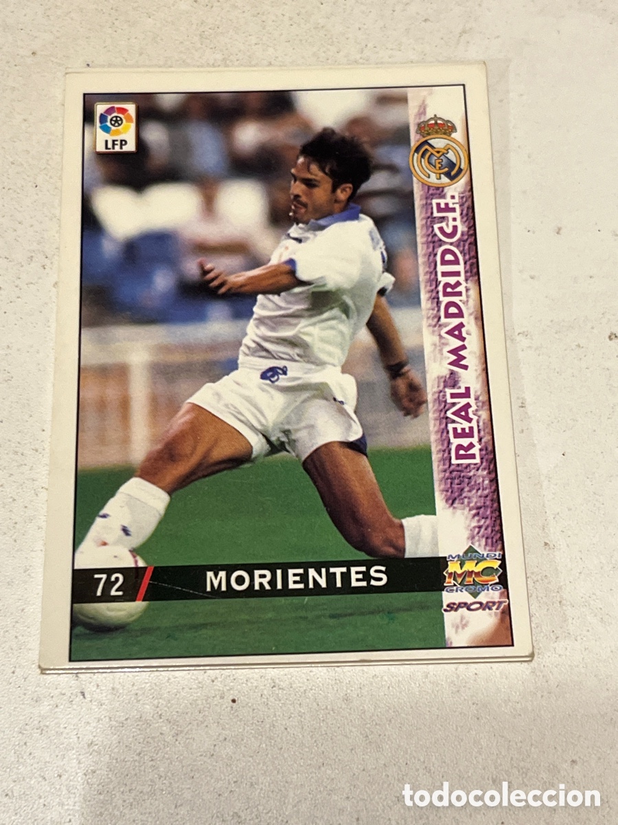 Fu&szlig;ball-Sticker: Cromo Mundi Cromo Sport N&deg;72 Morientes Real Madrid Liga 98-99