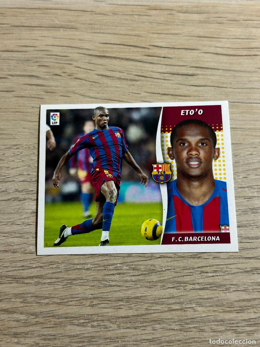 Fu&szlig;ball-Sticker: ETO'O FC BARCELONA COLECCIONES ESTE LIGA 2006 2007 06 07 SIN PEGAR NUNCA PEGADO