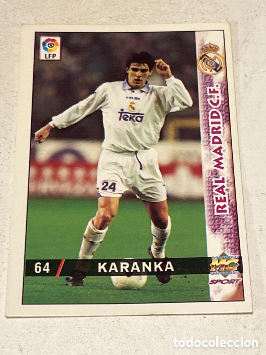 Fu&szlig;ball-Sticker: Cromo Mundi Cromo Sport N&deg;64 Karanka Real Madrid Liga 98-99