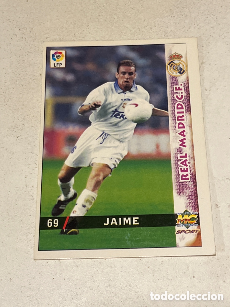 Cromos de f&uacute;tbol: Cromo Mundi Cromo Sport N&deg;69 Jaime Real Madrid Liga 98-99