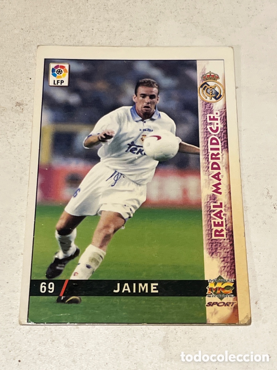 Cromos de f&uacute;tbol: Cromo Mundi Cromo Sport N&deg;69 Jaime Real Madrid Liga 98-99