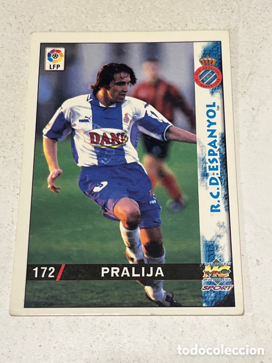 Cromos de f&uacute;tbol: Cromo Mundi Cromo Sport N&deg;172 Pralija R.C.D Epanyol Liga 98-99