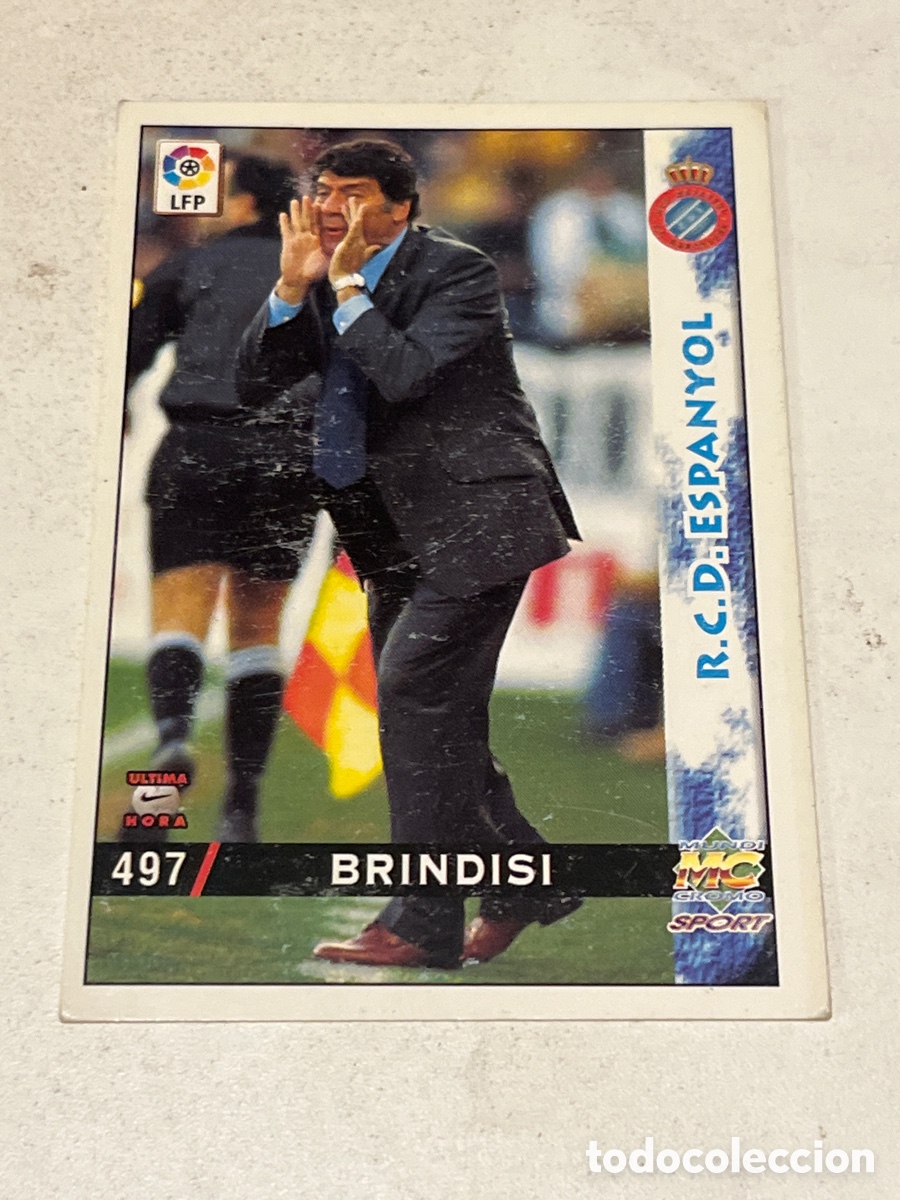 Cromos de f&uacute;tbol: Cromo Mundi Cromo Sport N&deg;497 Brindisi R.C.D Epanyol Liga 98-99