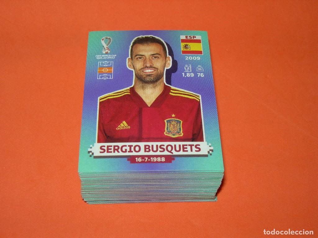Cromos de f&uacute;tbol: LOTE DE 140 CROMOS DIFERENTES MUNDIAL DE F&Uacute;TBOL QATAR 2022 - FIFA WORLD CUP 22 - PANINI -
