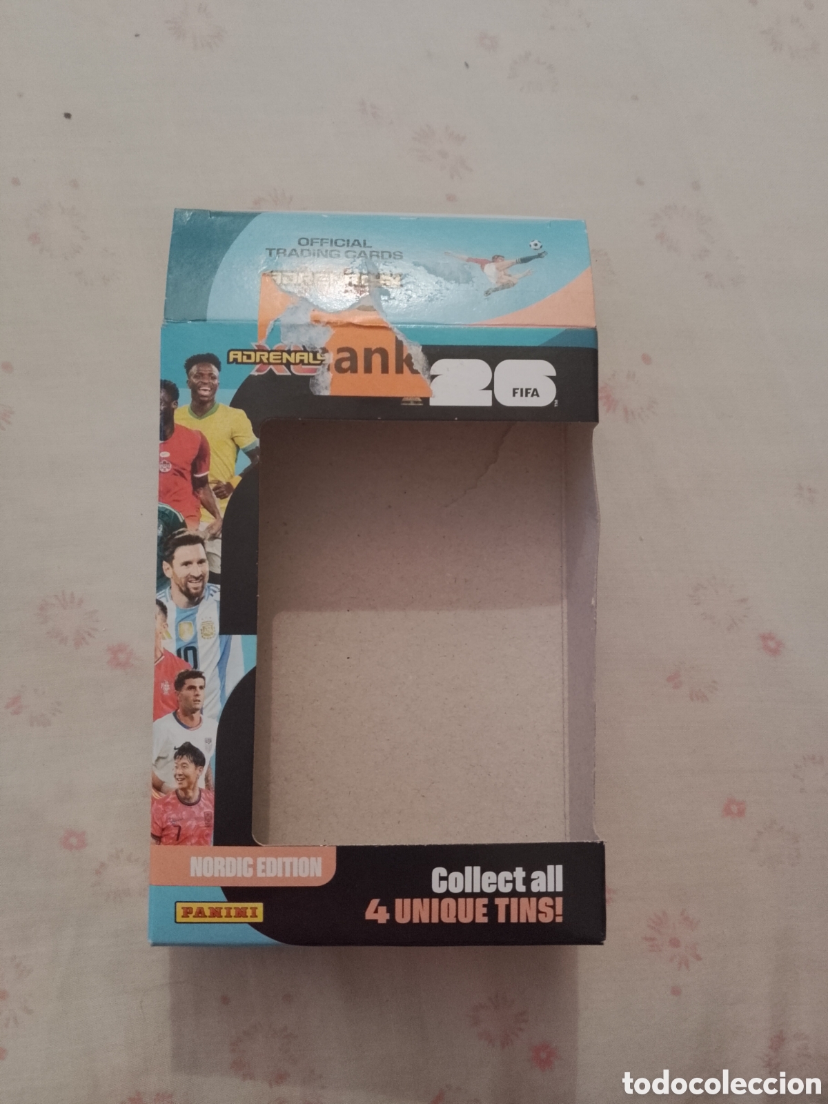 Cromos de f&uacute;tbol: CAJA VACIA NORDIC EDITION CROMO FUTBOL PANINI ADRENALYN MUNDIAL 2026 WORLD CUP