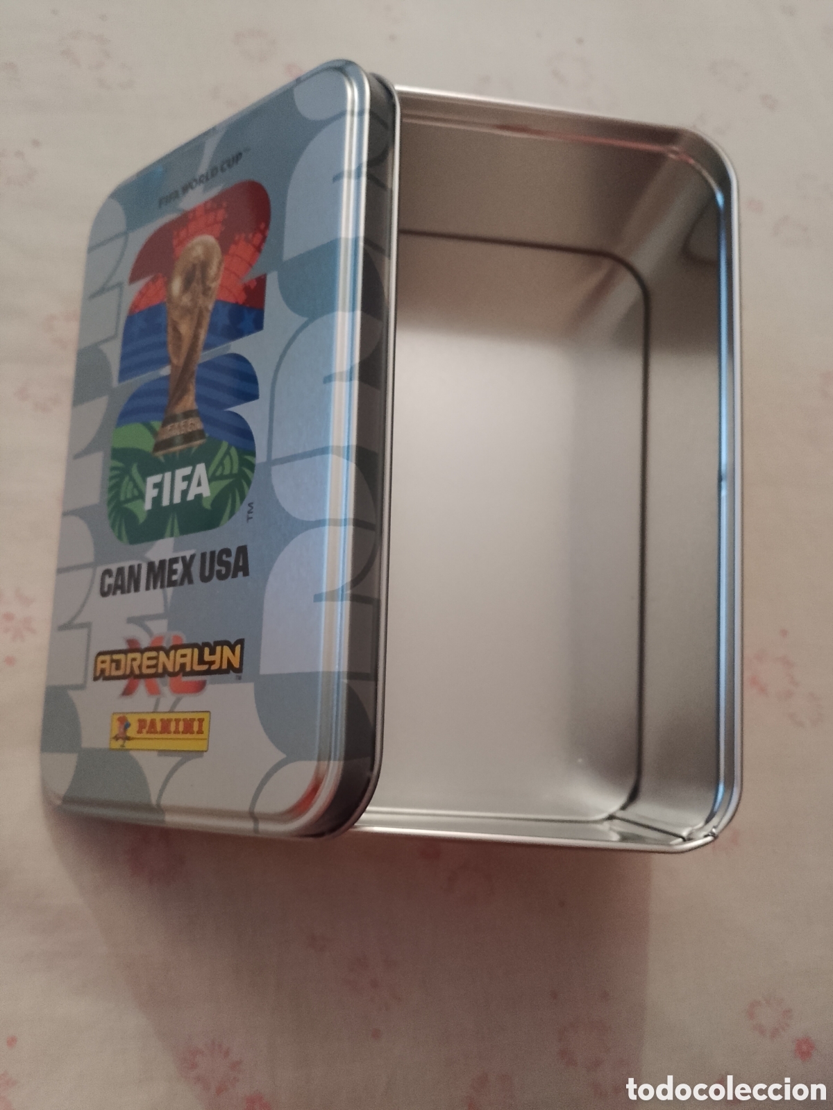 Cromos de f&uacute;tbol: LAtA GRANDE TIN BOX VACIA CROMO FUTBOL PANINI ADRENALYN MUNDIAL 2026 WORLD CUP COPA DEL MUNDO