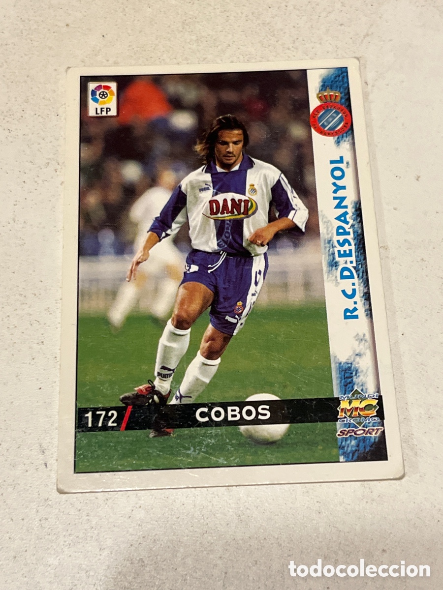 Cromos de f&uacute;tbol: Cromo Mundi Cromo Sport N&deg;Cobos Pralija R.C.D Epanyol Liga 98-99