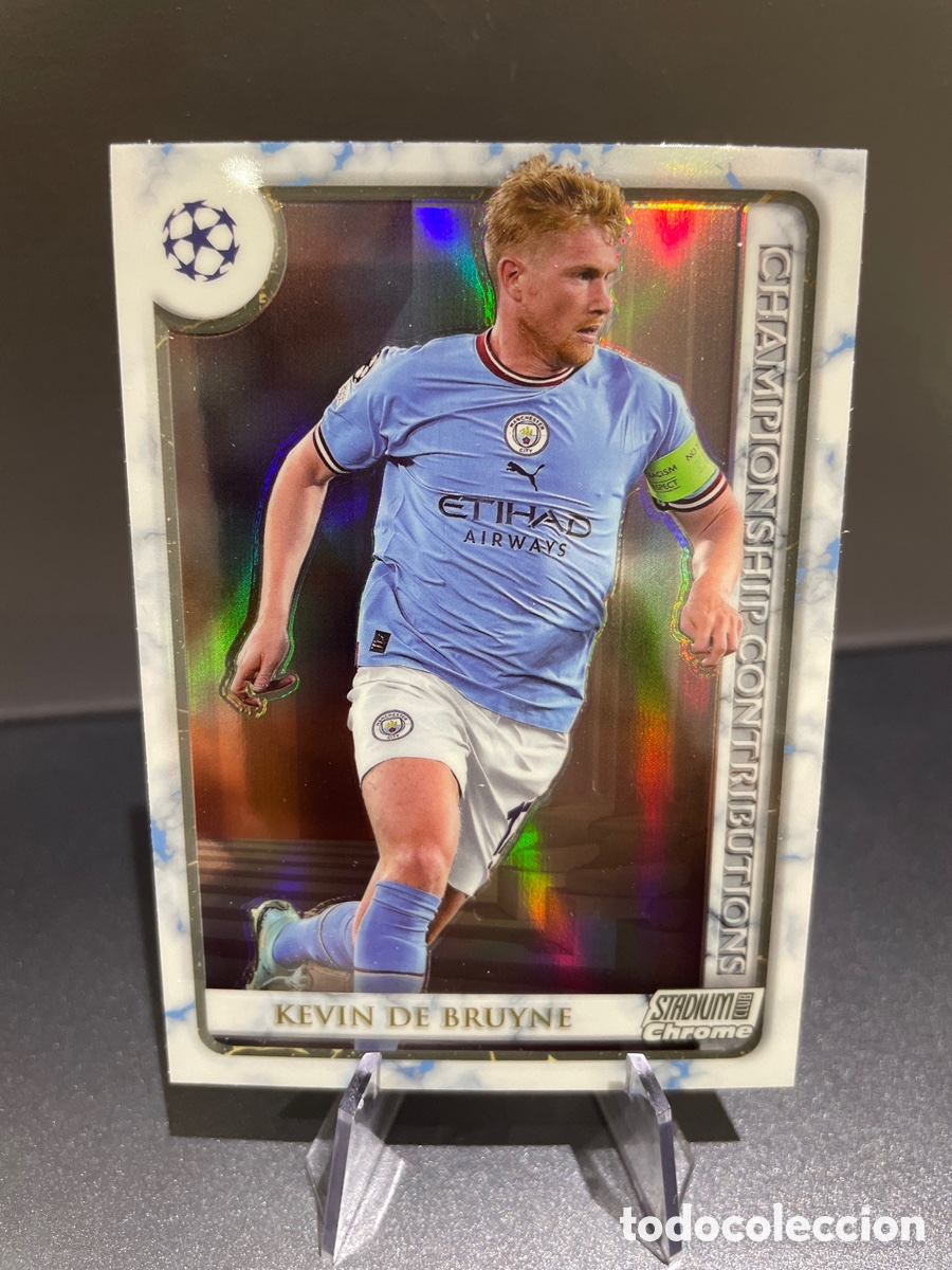 Cromos de f&uacute;tbol: De Bruyne CC-KDB Championship Contributions Topps Stadium Chrome 2022-23 Manchester City