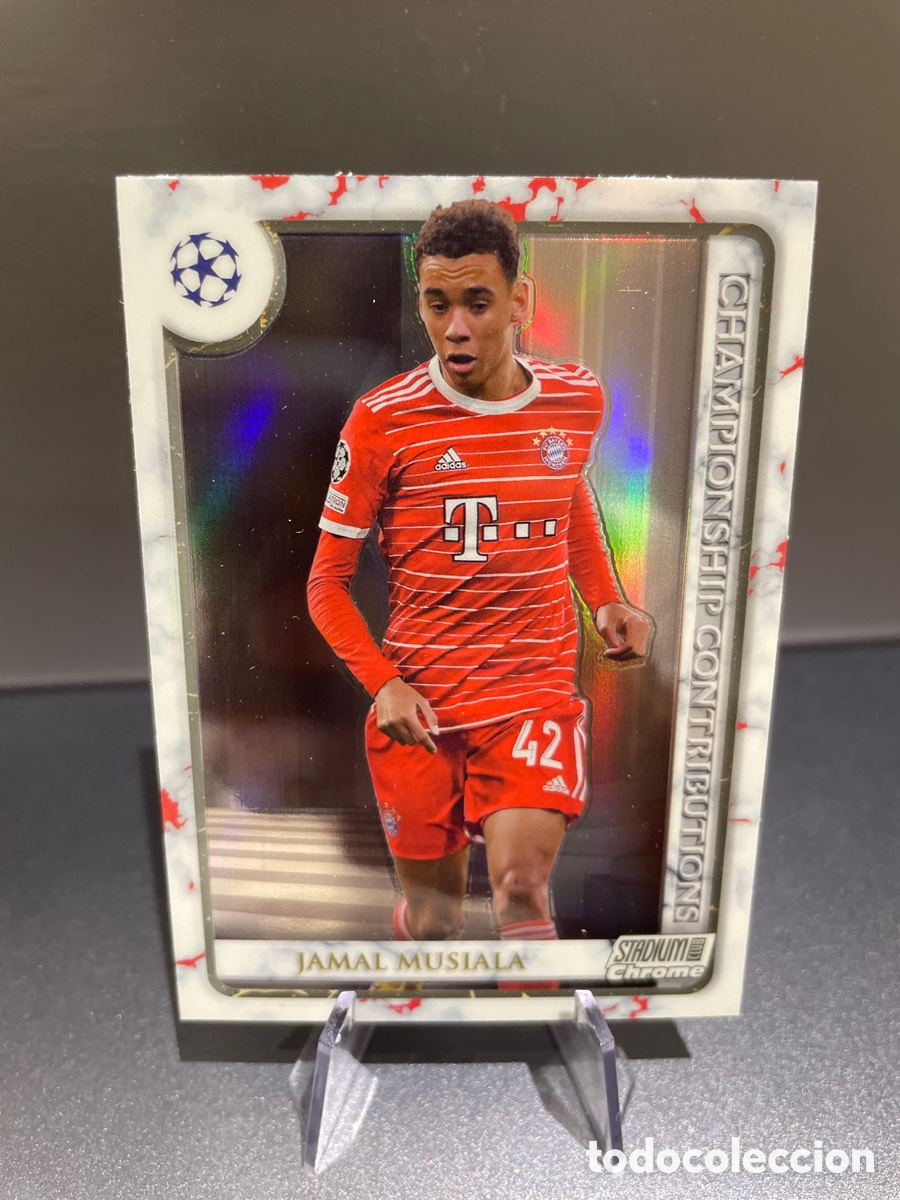 Cromos de f&uacute;tbol: Musiala CC-JM Championship Contributions Topps Stadium Chrome 2022-23 Bayern Munich