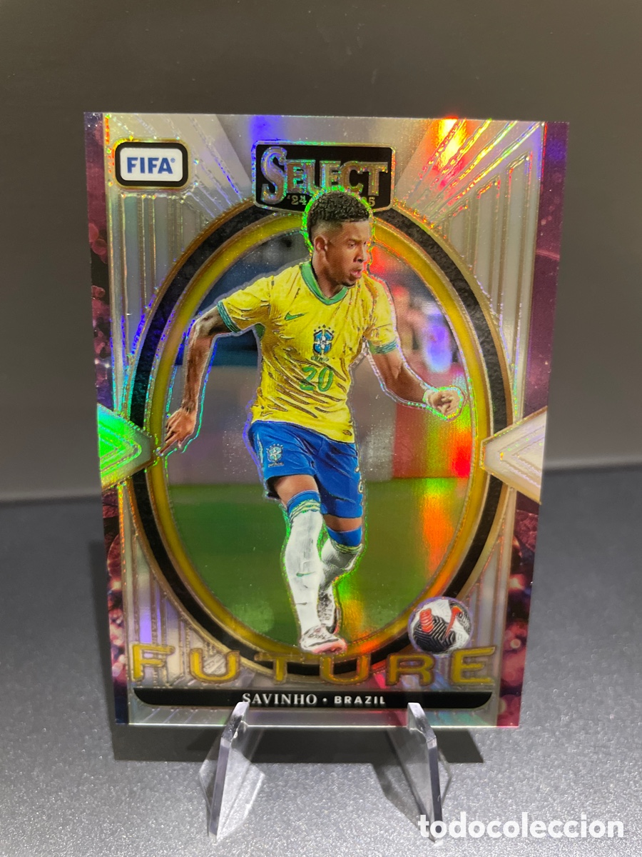 Cromos de f&uacute;tbol: Savinho 19 Future Prizm Panini Select 2024-25 Brasil