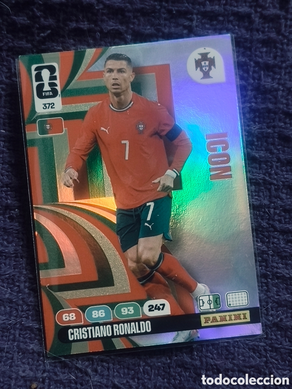 Fu&szlig;ball-Sticker: Cromo Cristiano Ronaldo 372 - ICON - Panini FIFA 365 Mundial 2026