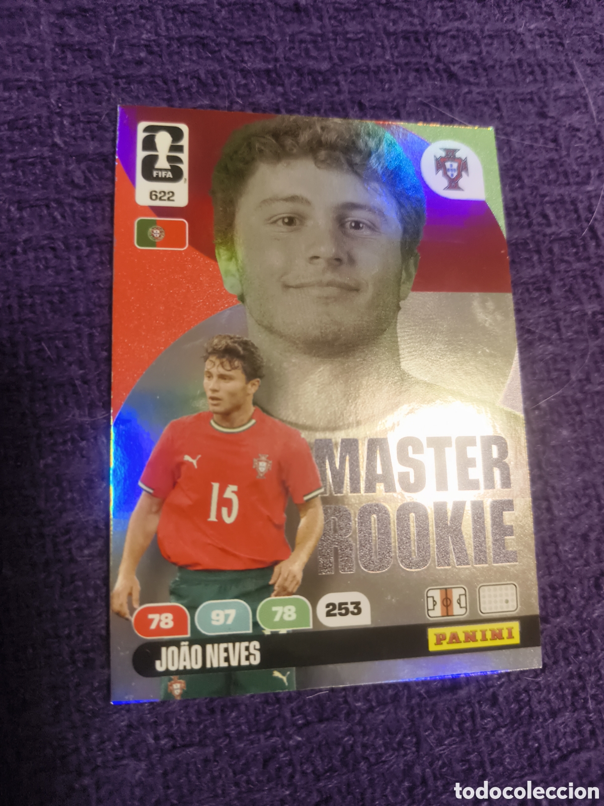 Fu&szlig;ball-Sticker: Carta Jo&atilde;o Neves 622 - MASTER ROOKIE - Panini FIFA 365 Mundial 2026