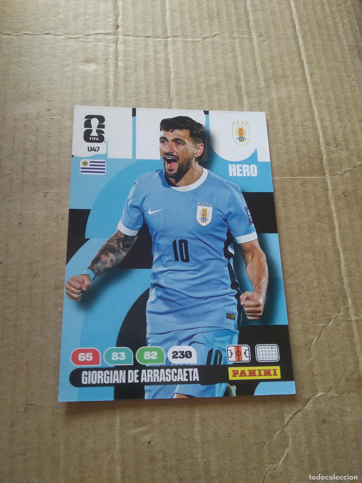 Cartes &agrave; collectionner de Football: U47 DE ARRASCAETA URUGUAY UPGRADE UPDATE CROMO FUTBOL PANINI ADRENALYN MUNDIAL 2026 WORLD CUP