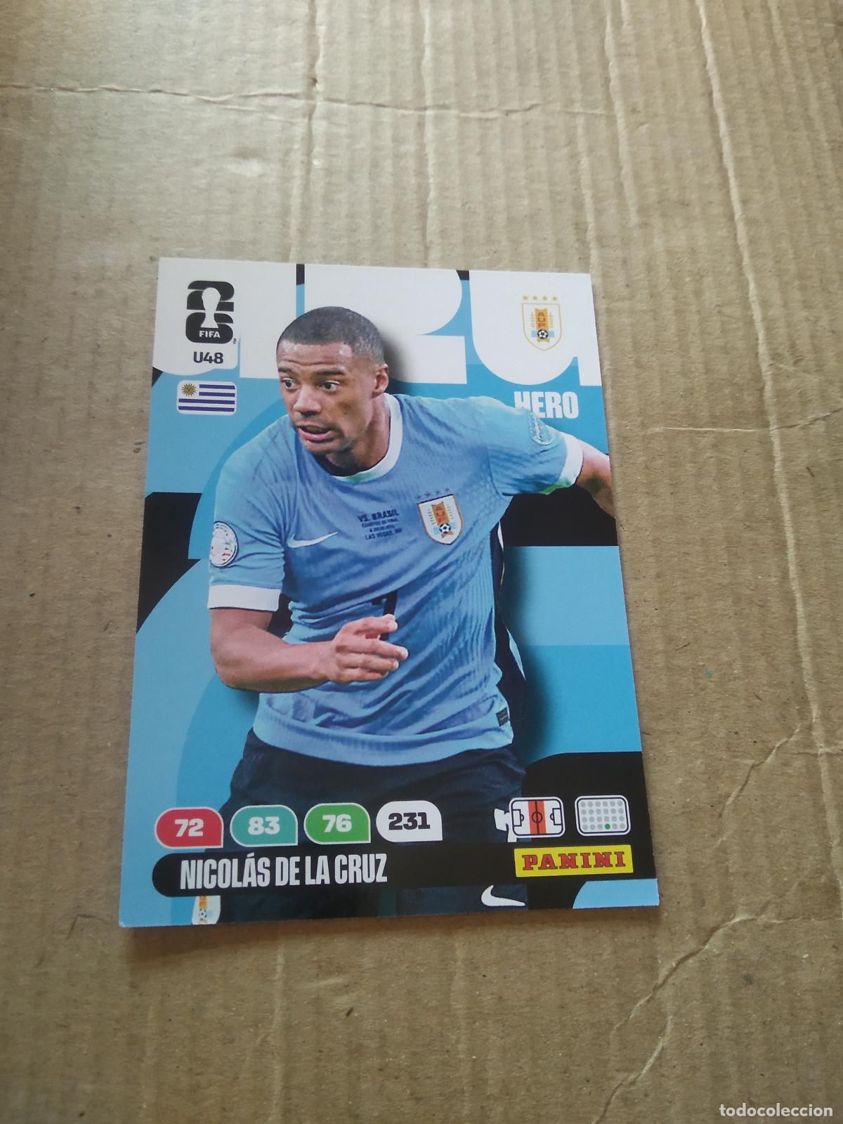 Cartes &agrave; collectionner de Football: U48 NICOLAS DE LA CRUZ URUGUAY UPGRADE UPDATE CROMO FUTBOL PANINI ADRENALYN MUNDIAL 2026 WORLD CUP