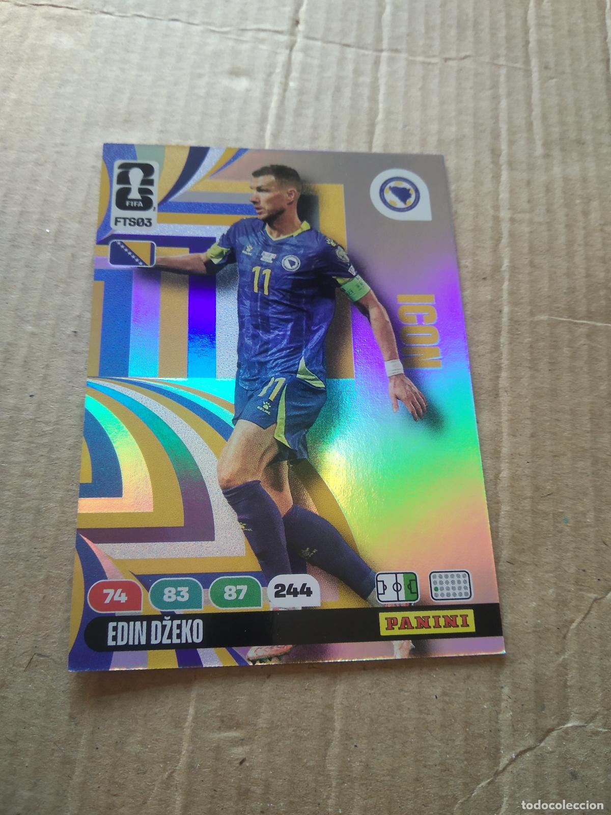 Football Stickers: FTS3 DZEKO BOSNIA HERZEGOVINA FINAL TEAM SET CROMO FUTBOL PANINI ADRENALYN MUNDIAL 2026