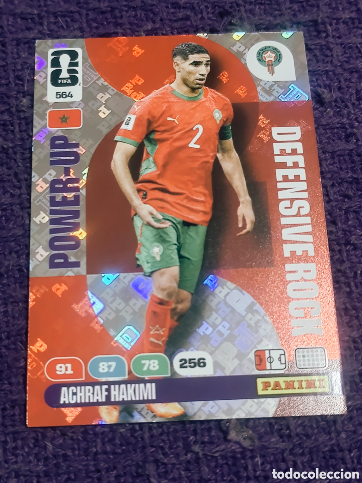Fu&szlig;ball-Sticker: Carta Achraf Hakimi 564 - DEFENSIVE ROCK - Panini FIFA 365 Mundial 2026