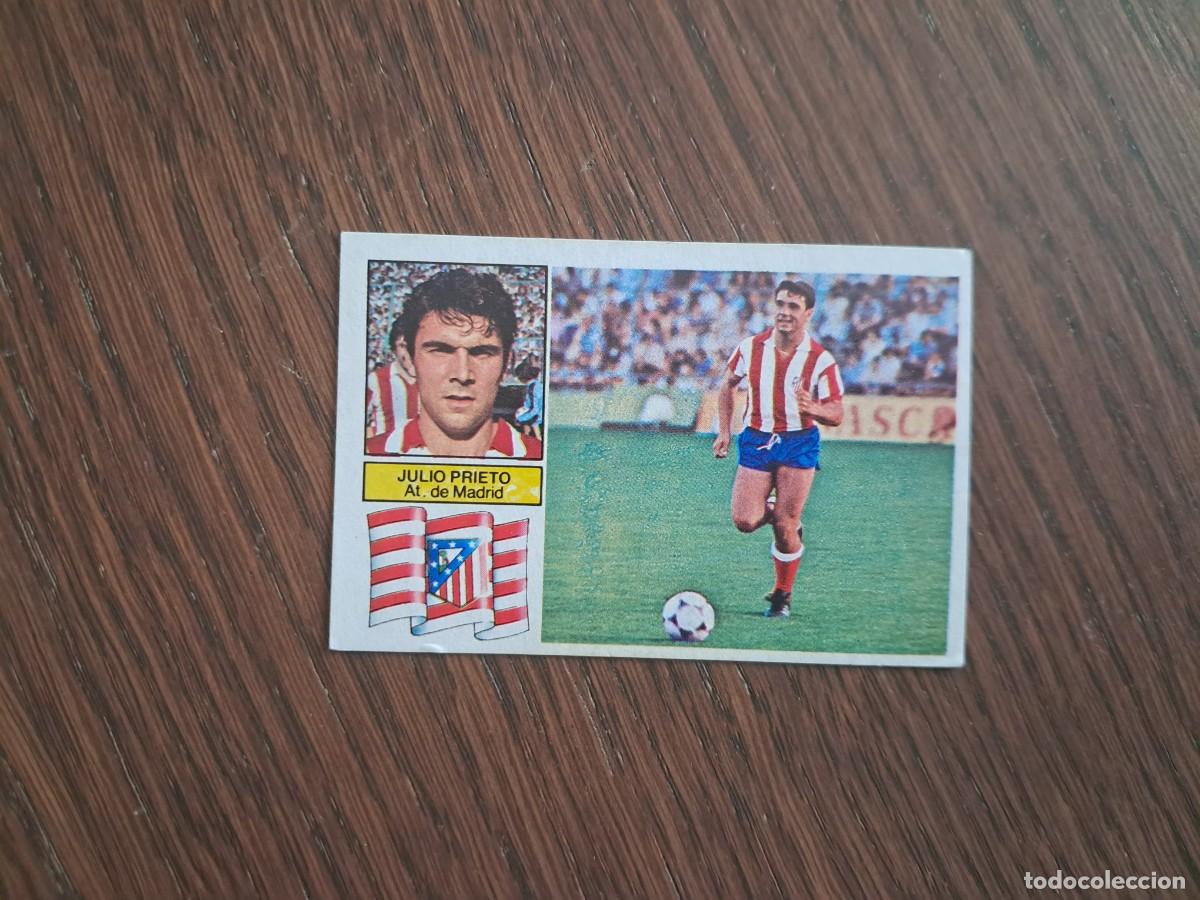 Cartes &agrave; collectionner de Football: cromo de futbol, ediciones Este, liga 82-83, Julio Prieto, Atl&eacute;tico de Madrid. sin pegar.